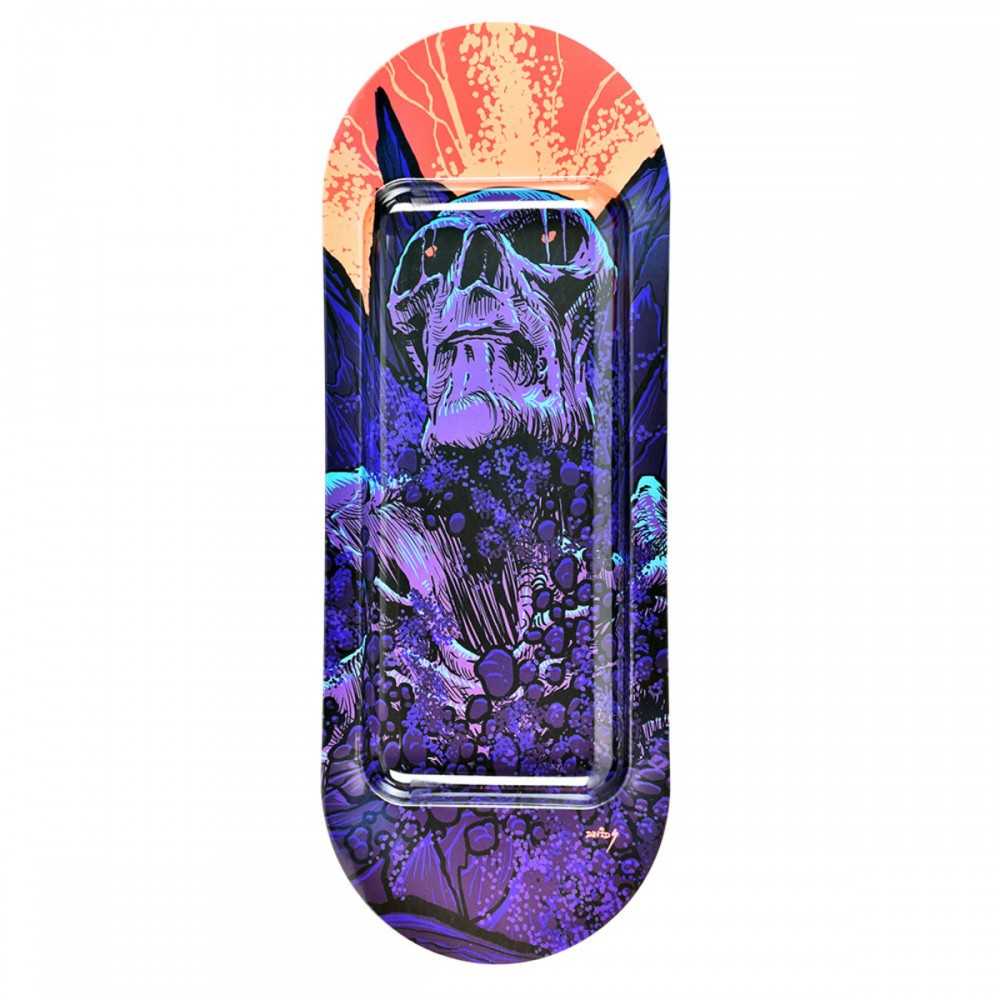 Rolltablett + Deckel SK8Tray "Great Awakening" Pulsar Tablett zum Rollen