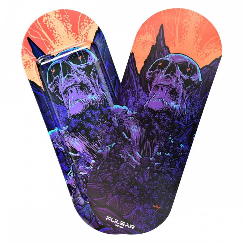 Rolltablett + Deckel SK8Tray "Great Awakening" Pulsar Tablett zum Rollen