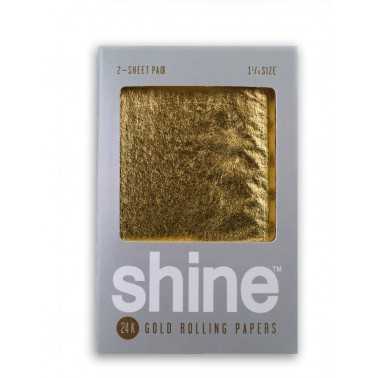 Shine Paper 24k 2 feuilles à rouler en or 1 1/4 size Shine Feuille à rouler