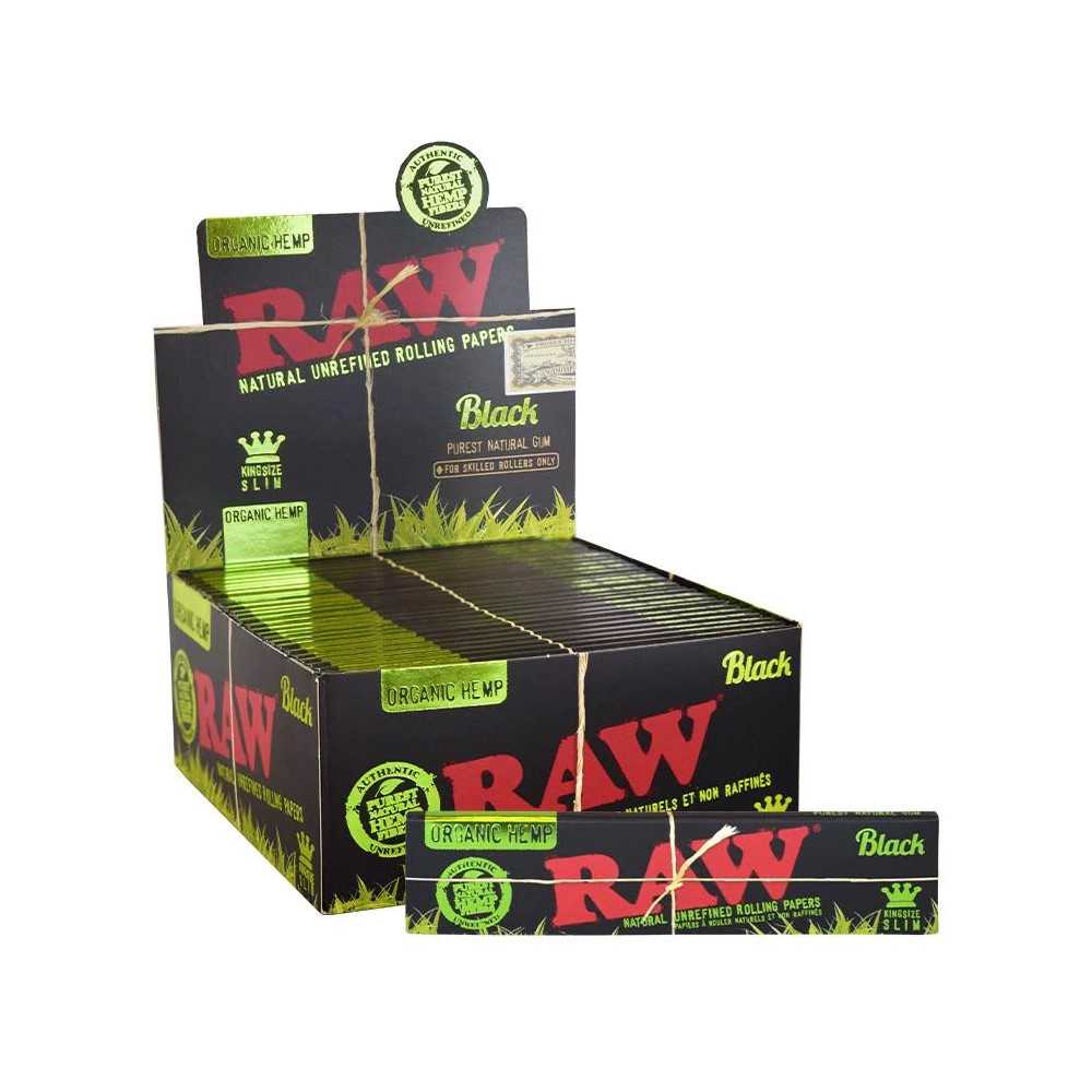 Cartone di foglie sottili di canapa organica cruda King Size RAW Accessori per fumatori