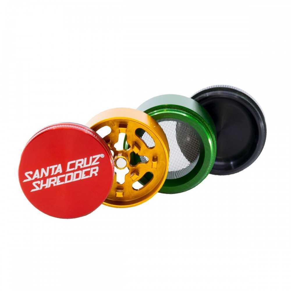 Grinder Santa Cruz Shredder 4 part alu small rasta Santa Cruz Shredder Grinders
