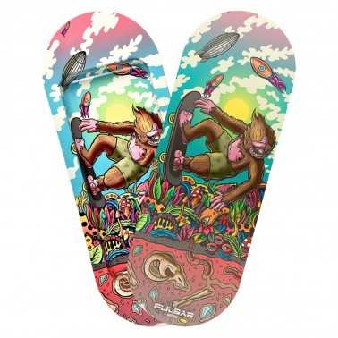 Rolltablett + Deckel SK8Tray 3D "Yeti McShreddy" Pulsar Tablett zum Rollen