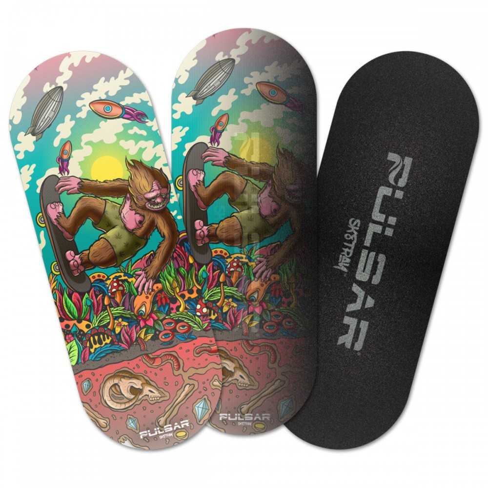 Rolltablett + Deckel SK8Tray 3D "Yeti McShreddy" Pulsar Tablett zum Rollen