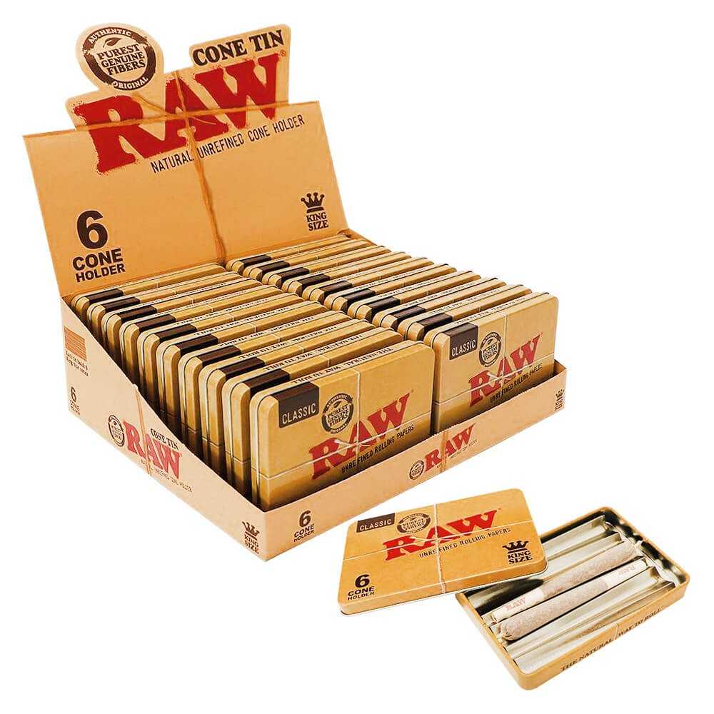 RAW CONE TIN RAW Dosen und Fläschchen