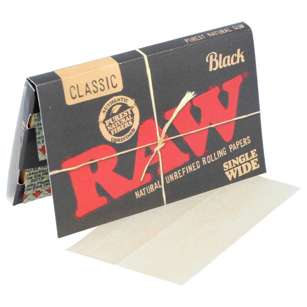box Raw Black Single Wide 1/2 RAW Blatt zum Rollen