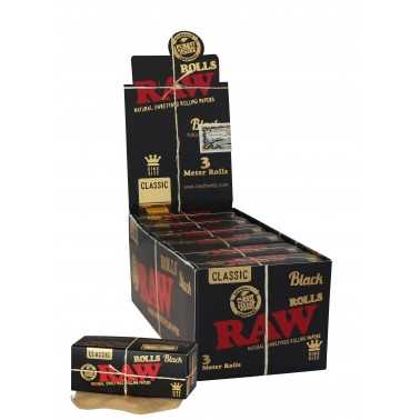 pack raw Rotoli neri King Size 3m RAW Prodotti