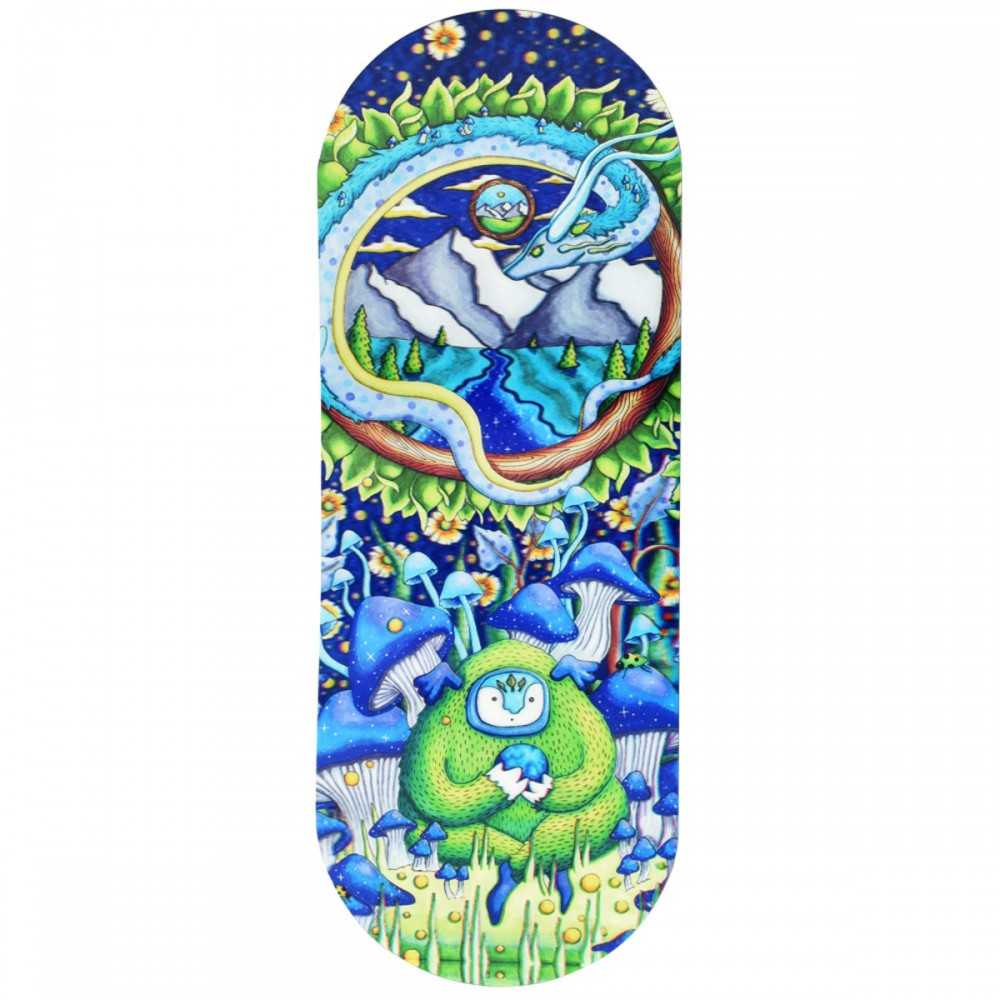 SK8Tray 3D Lid "Remembering How To Listen" vassoio rotante + coperchio Pulsar Vassoio di rotolamento