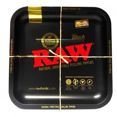 Rolltablett Raw Carré Black RAW Tablett zum Rollen