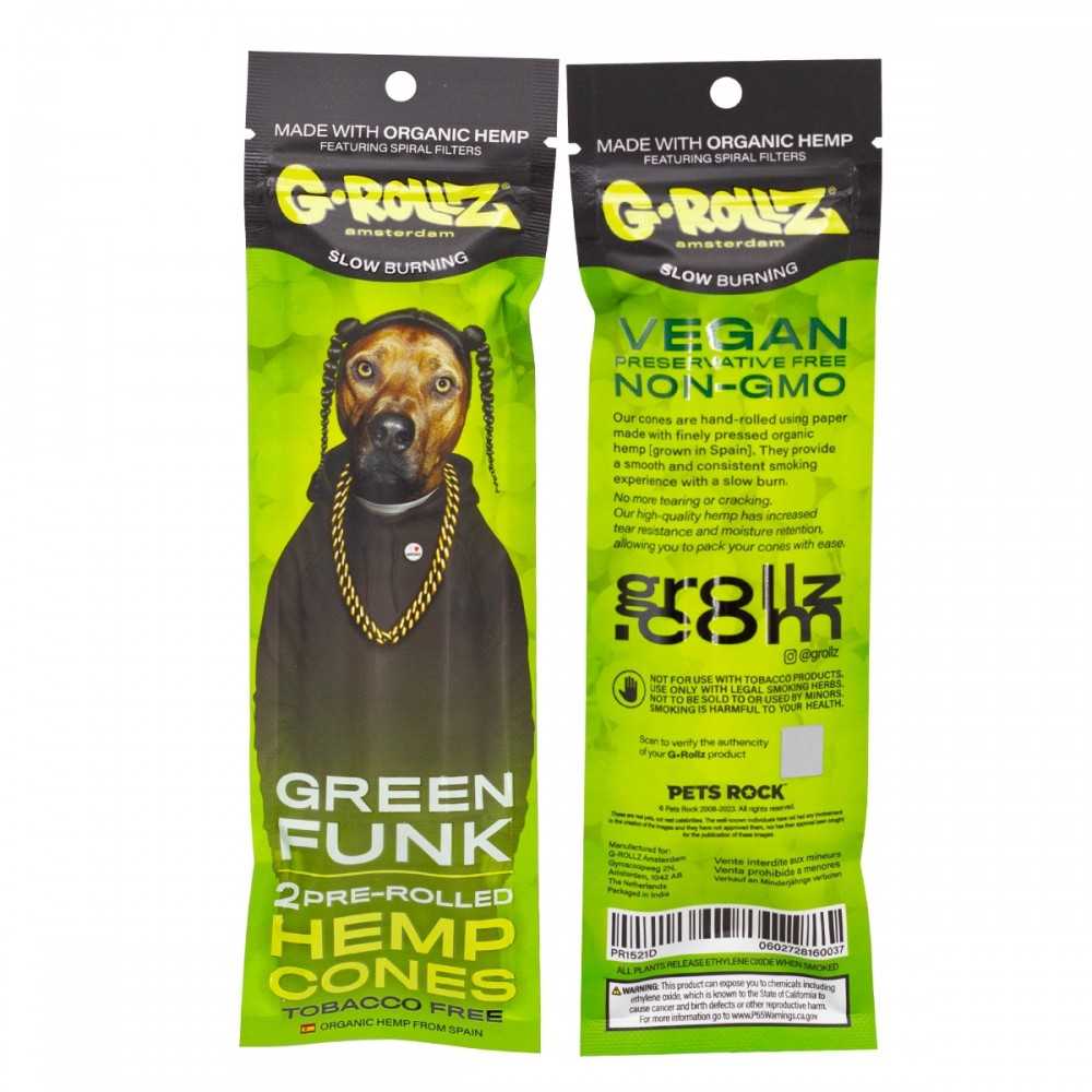 G-ROLLZ Terpene Infused Cones "Green G-Funk Grape" (Grüne G-Funktraube) G-Rollz Produkte