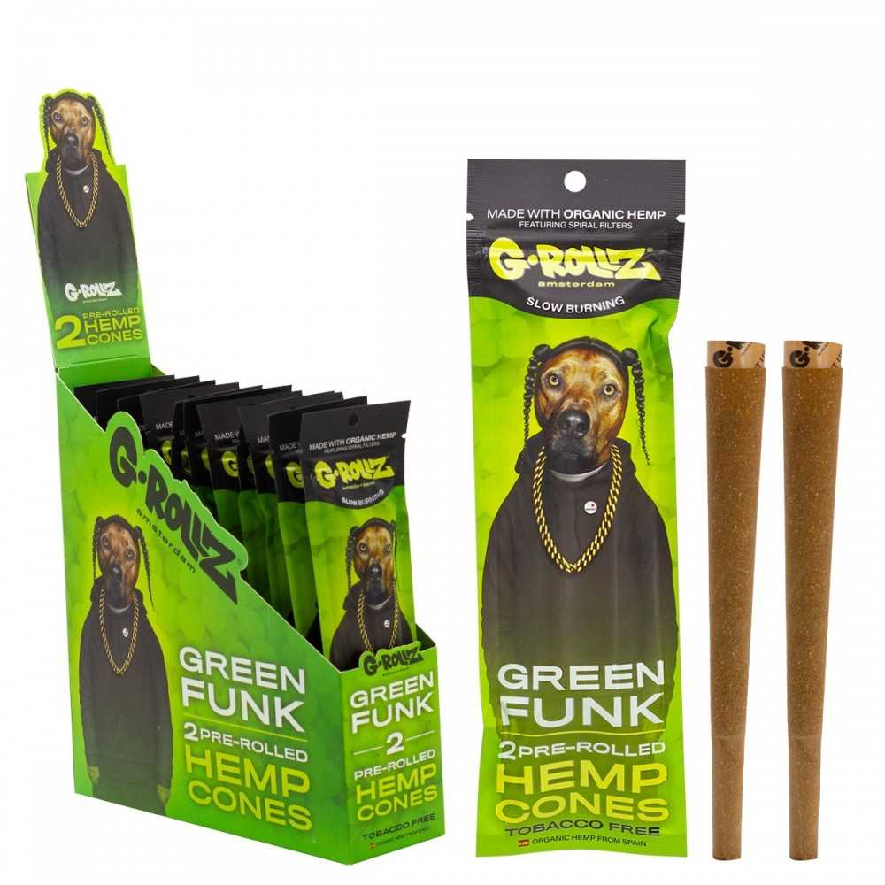 G-ROLLZ Terpene Infused Cones "Green G-Funk Grape" (Grüne G-Funktraube) G-Rollz Produkte