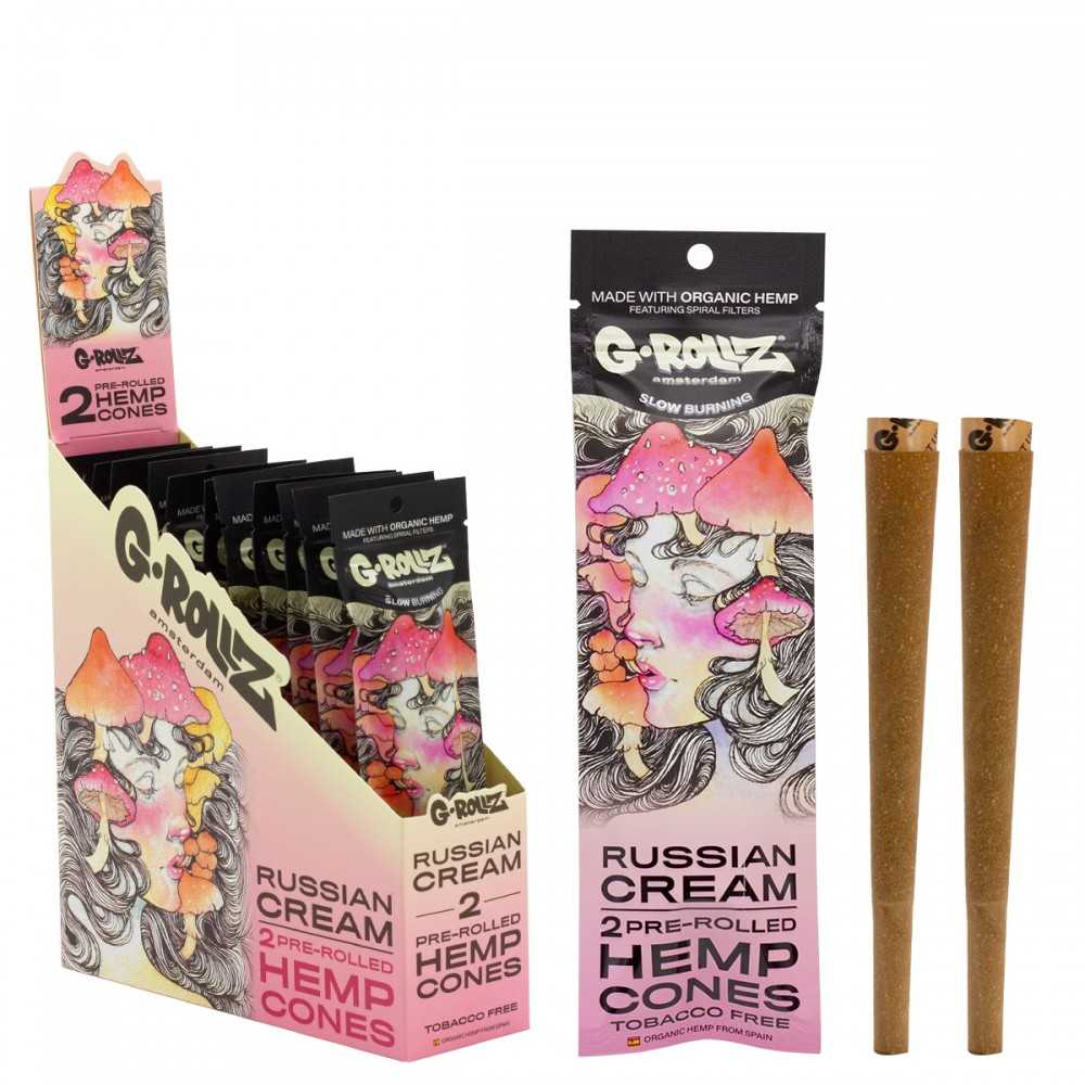G-ROLLZ Terpene Infused Cones "Russian Cream Flavored" (Russische Creme, flavored) G-Rollz Produkte