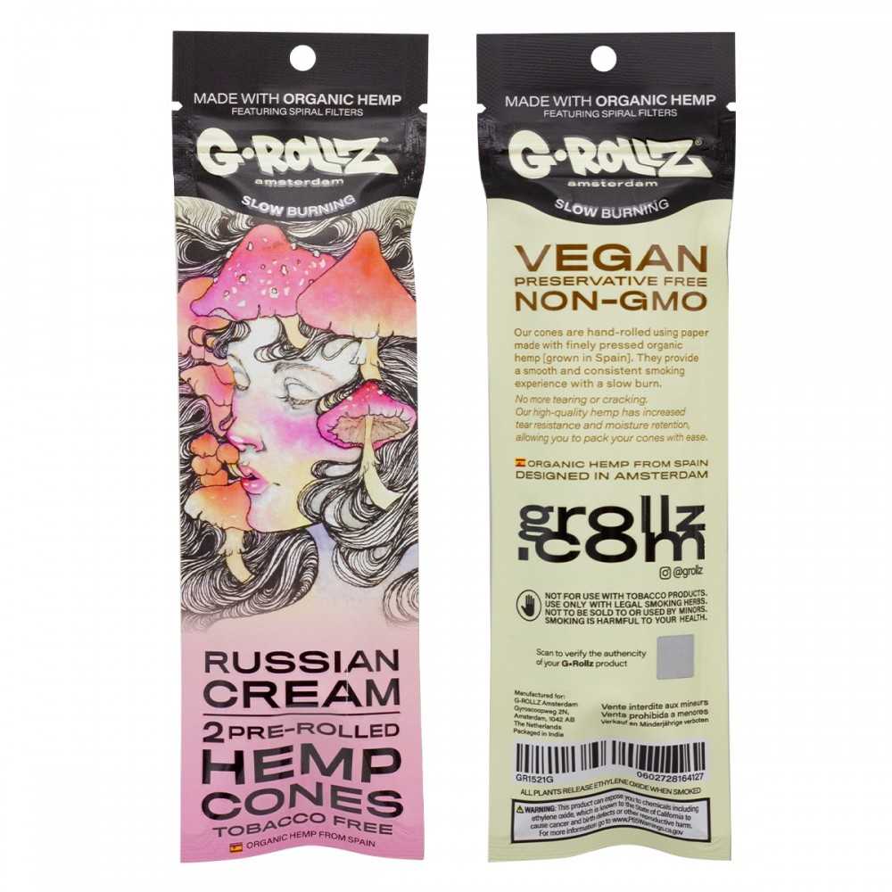 G-ROLLZ Terpene Infused Cones "Russian Cream Flavored G-Rollz Products