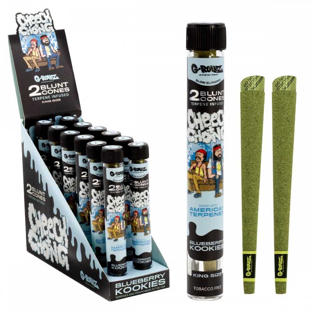 Coni infusi di terpeni G-ROLLZ Cheech & Chong "Blueberry Kookies" G-Rollz Prodotti