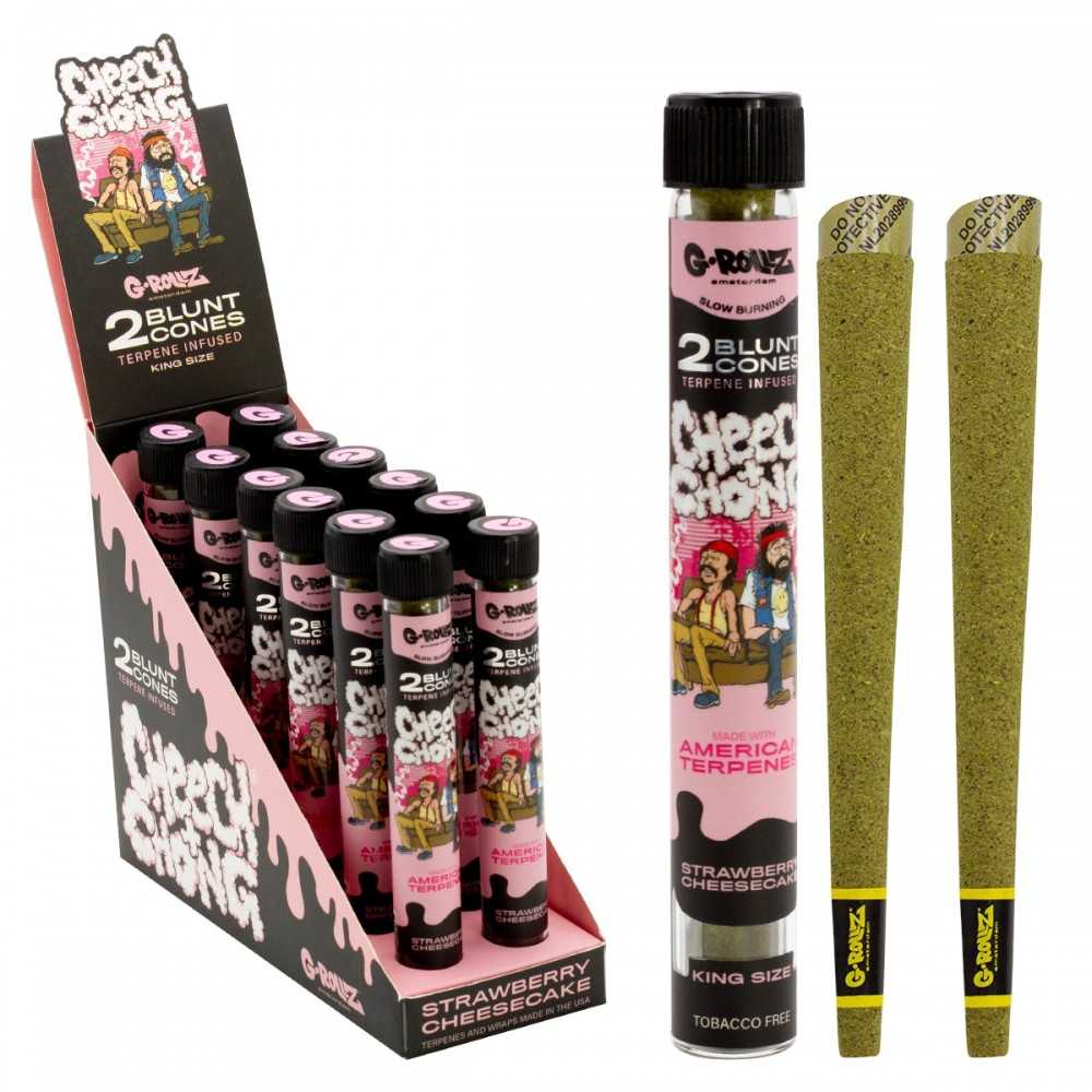 G-ROLLZ Terpene Infused Cones Cheech & Chong "Erdbeer-Käsekuchen" G-Rollz Produkte