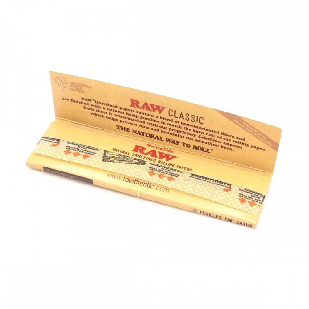 Carton de Feuille Raw Classic King Size (50 paquets) RAW Accessoires fumeurs