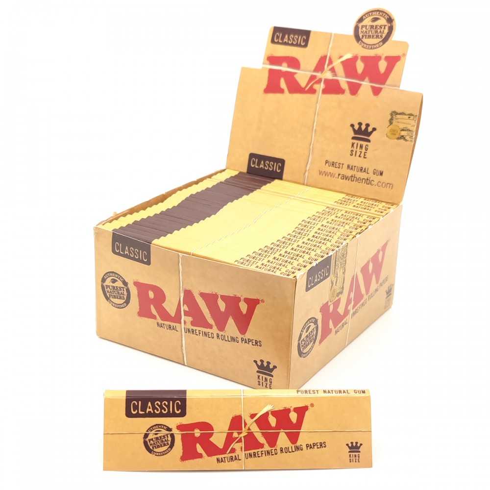 Raw Classic King Size Foil Carton (50 packs) RAW Smoking accessories
