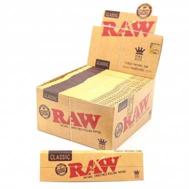 Blattkarton Raw Classic King Size (50 Packungen) RAW Raucherzubehör