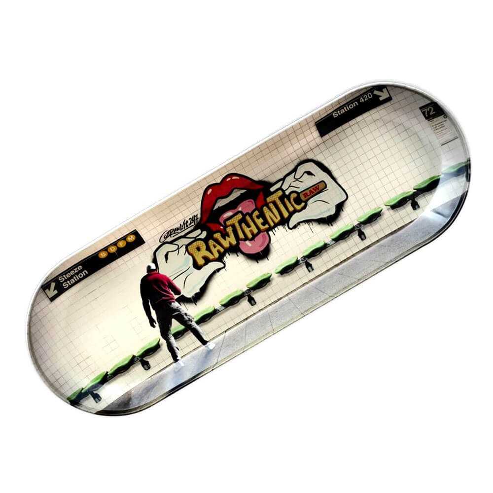 Rollbrett Raw Skate Graffiti 2 RAW Tablett zum Rollen