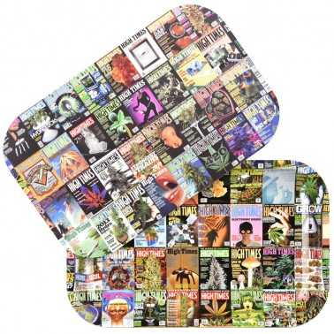 High Times "Covers Collage" Small rolling tray Pulsar Rolling tray