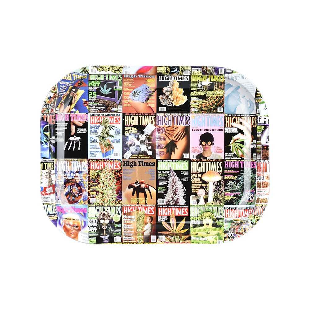 High Times "Covers Collage" Mini rolling tray Pulsar Rolling tray
