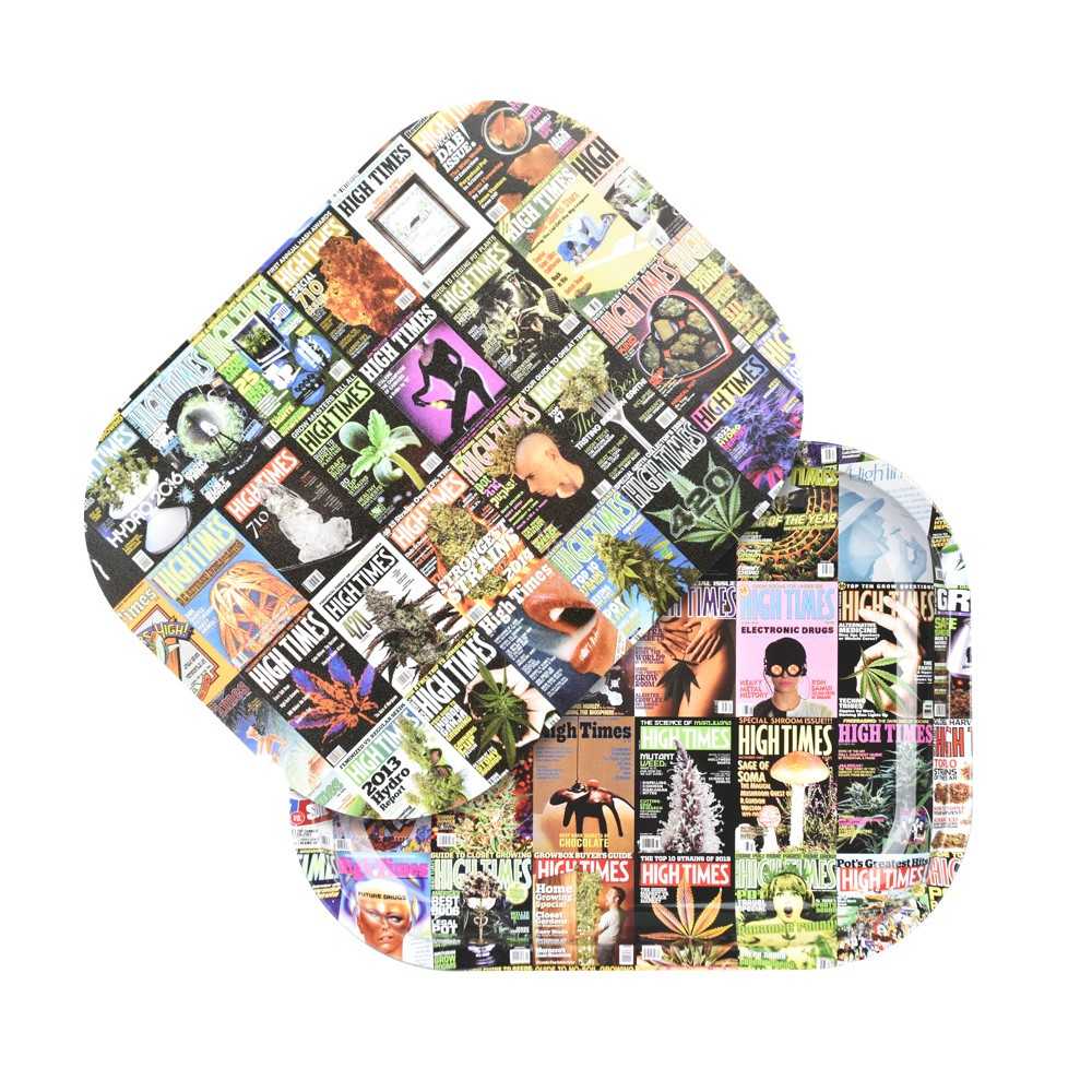 Plateau à rouler High Times "Covers Collage" Mini Pulsar Plateau à rouler