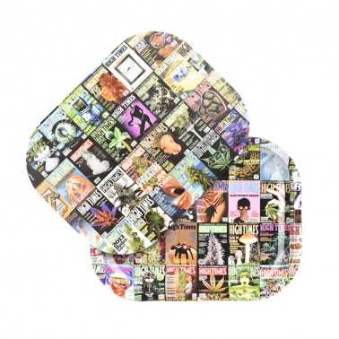 High Times Rolltablett "Covers Collage" Mini Pulsar Tablett zum Rollen