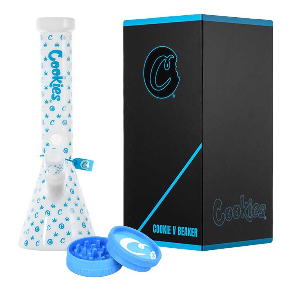 V Beaker Glass Bong White Cookies Produkte