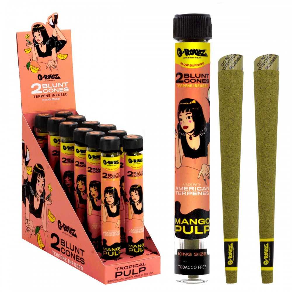 G-Rollz Terpene Infused Blunt Cones 'Mango Pulp' G-Rollz Produits