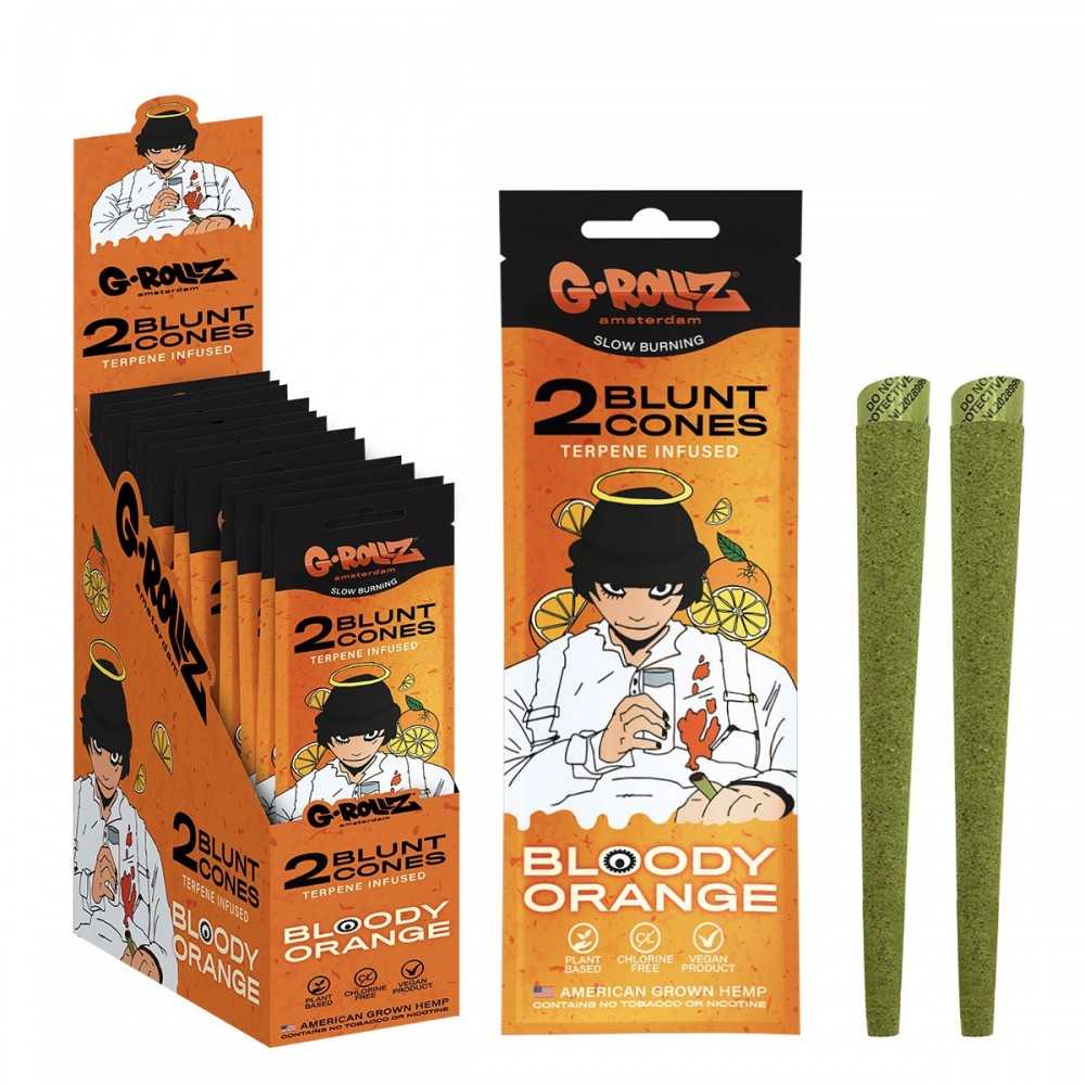 G-Rollz Terpene Infused Cones "Bloody Orange" (Infusionskegel "Bloody Orange") G-Rollz Produkte