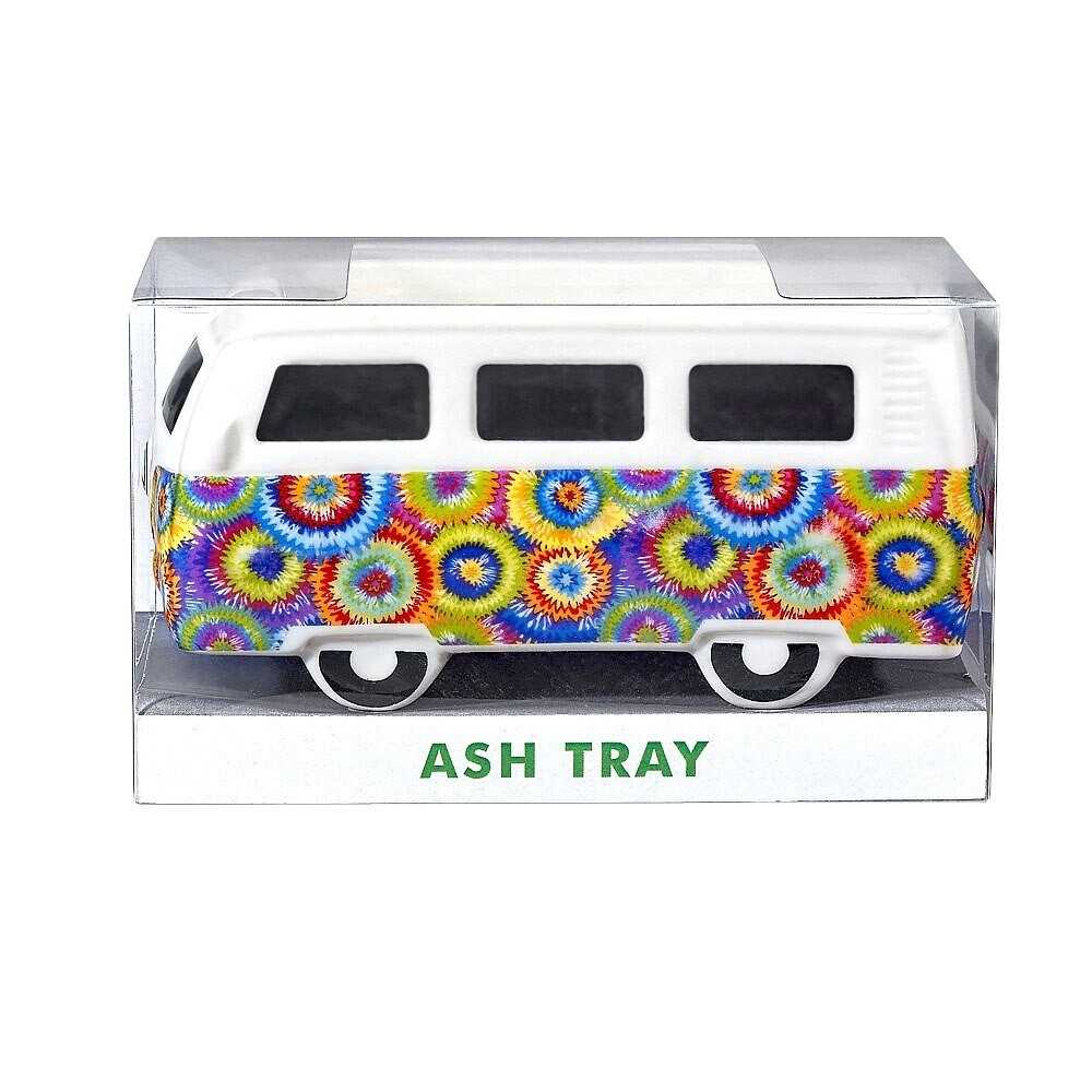 Vintage Hippie Bus Ceramic ashtray Fujima Products