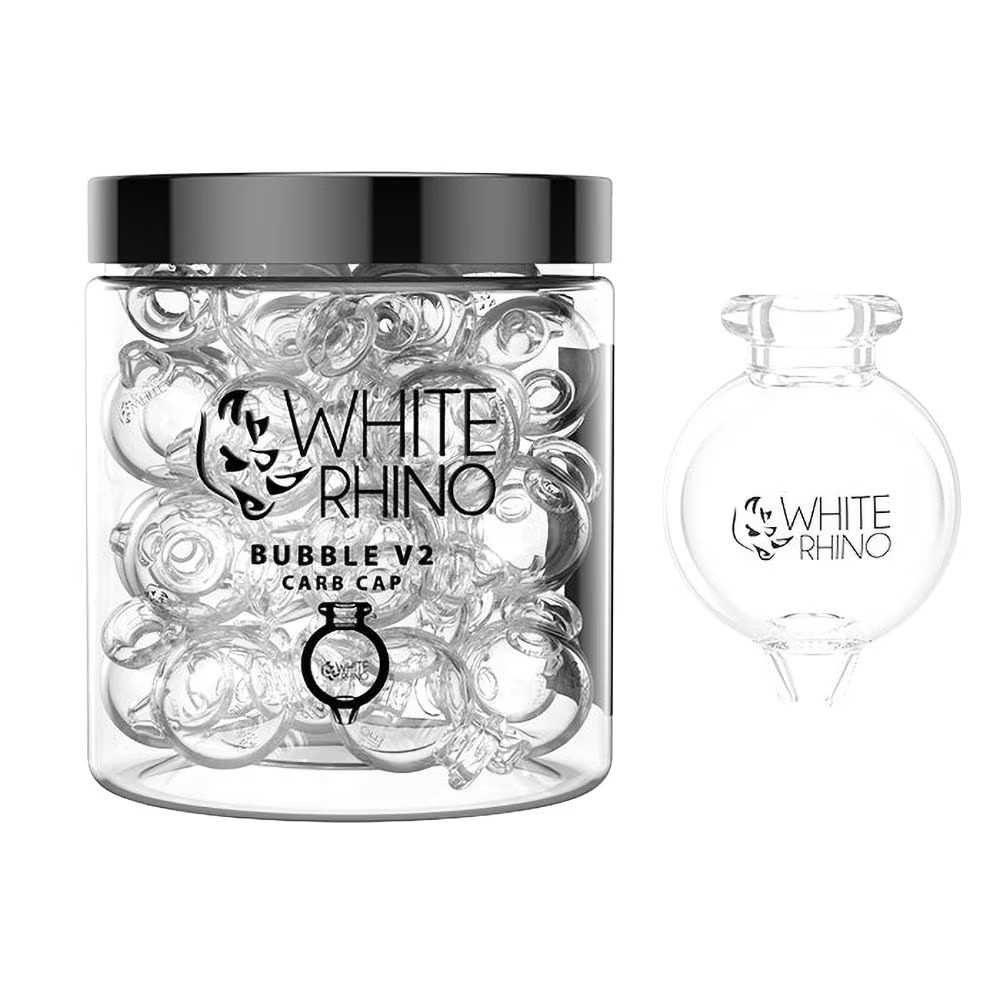 Bubble V2 Carb Cap White Rhino Rig