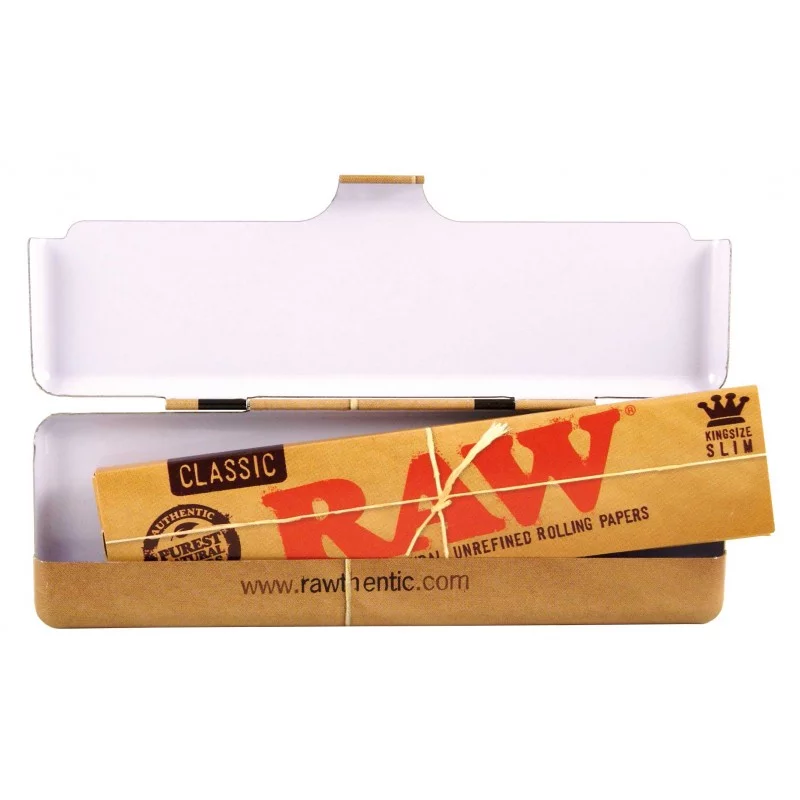 Metalldose Raw King Size Classic RAW Blatt zum Rollen