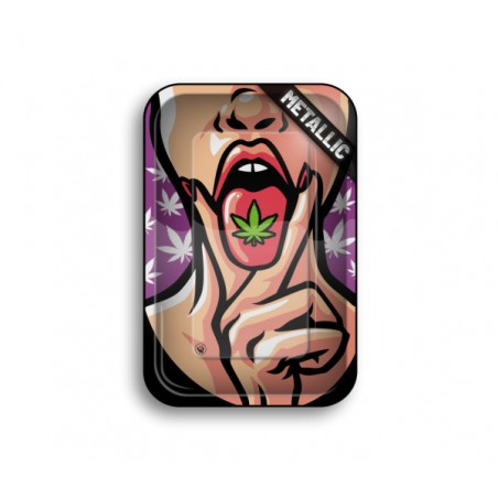 Rolltablett "420 Girl" mittel Fire Flow Tablett zum Rollen