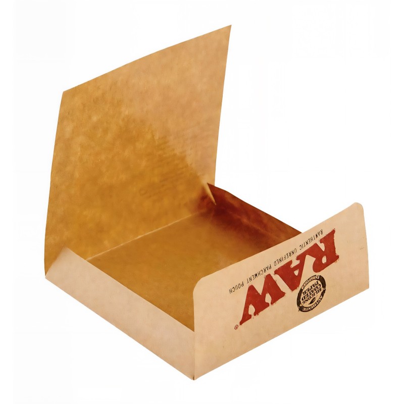 Raw Parchment Pouch 20pcs 80X80 mm RAW Back- oder Silikonpapier