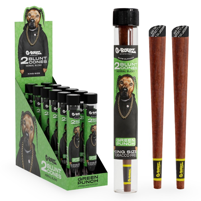 G-Rollz Terpene Infused Cones The Dog "Green Punch" G-Rollz Produits