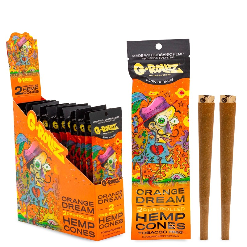 G-Rollz Terpene Infused Cones "Orange Dream" (Orangen-Traum) G-Rollz Produkte