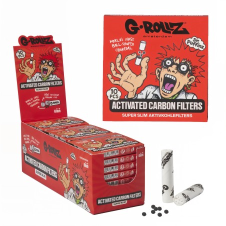 Filtres à charbon actif G-Rollz Ø6mm White G-Rollz Filtres (charbon actif, carton, cellulose et autres)