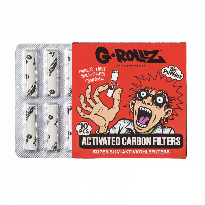 Filtres à charbon actif G-Rollz Ø6mm White G-Rollz Filtres (charbon actif, carton, cellulose et autres)