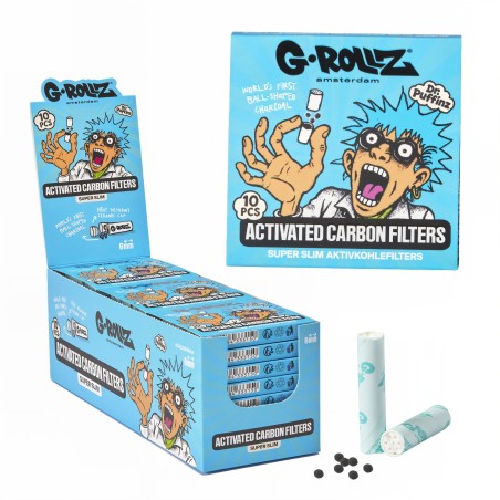 Filter mit Aktivkohle G-Rollz Ø6mm Blau G-Rollz Filter (Aktivkohle, Pappe, Zellulose und andere)