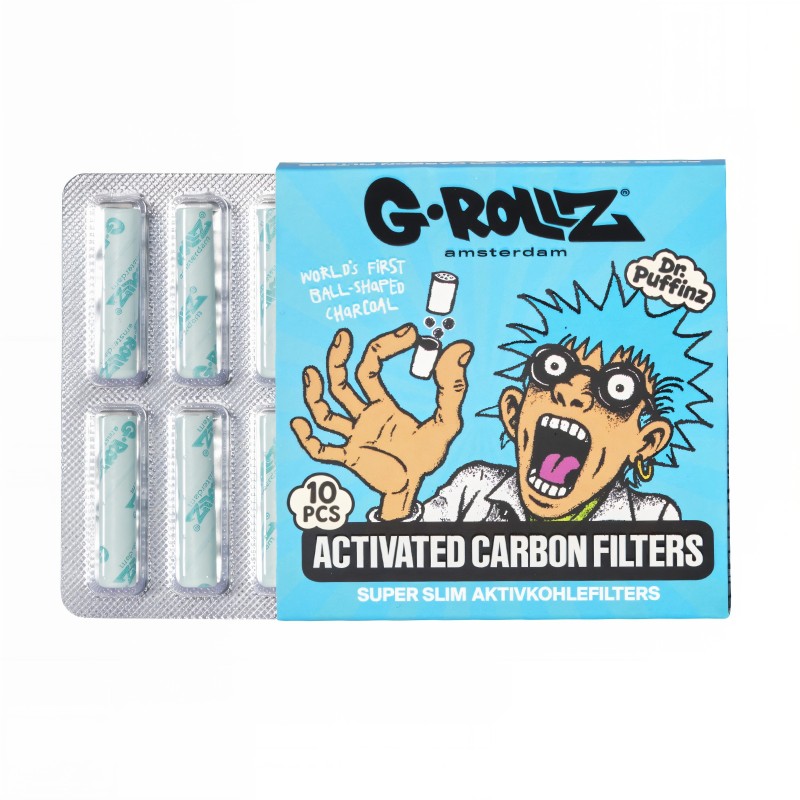 Activated carbon filters G-Rollz Ø6mm Blue G-Rollz Filters (activated carbon, cardboard, cellulose and others)