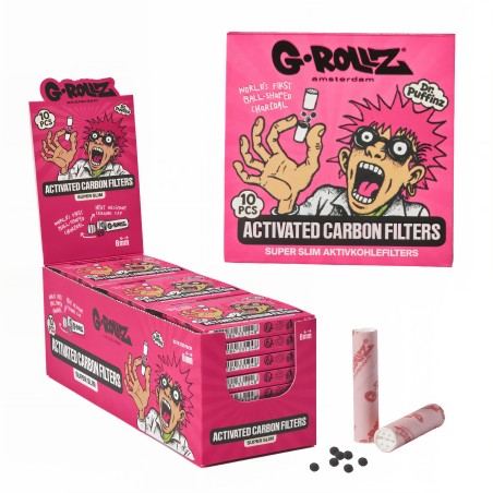 Filter mit Aktivkohle G-Rollz Ø6mm Pink G-Rollz Filter (Aktivkohle, Pappe, Zellulose und andere)