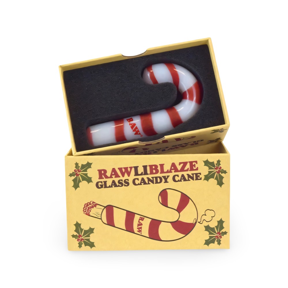 RAW Glass Candy Cane Pipe RAW Pipe