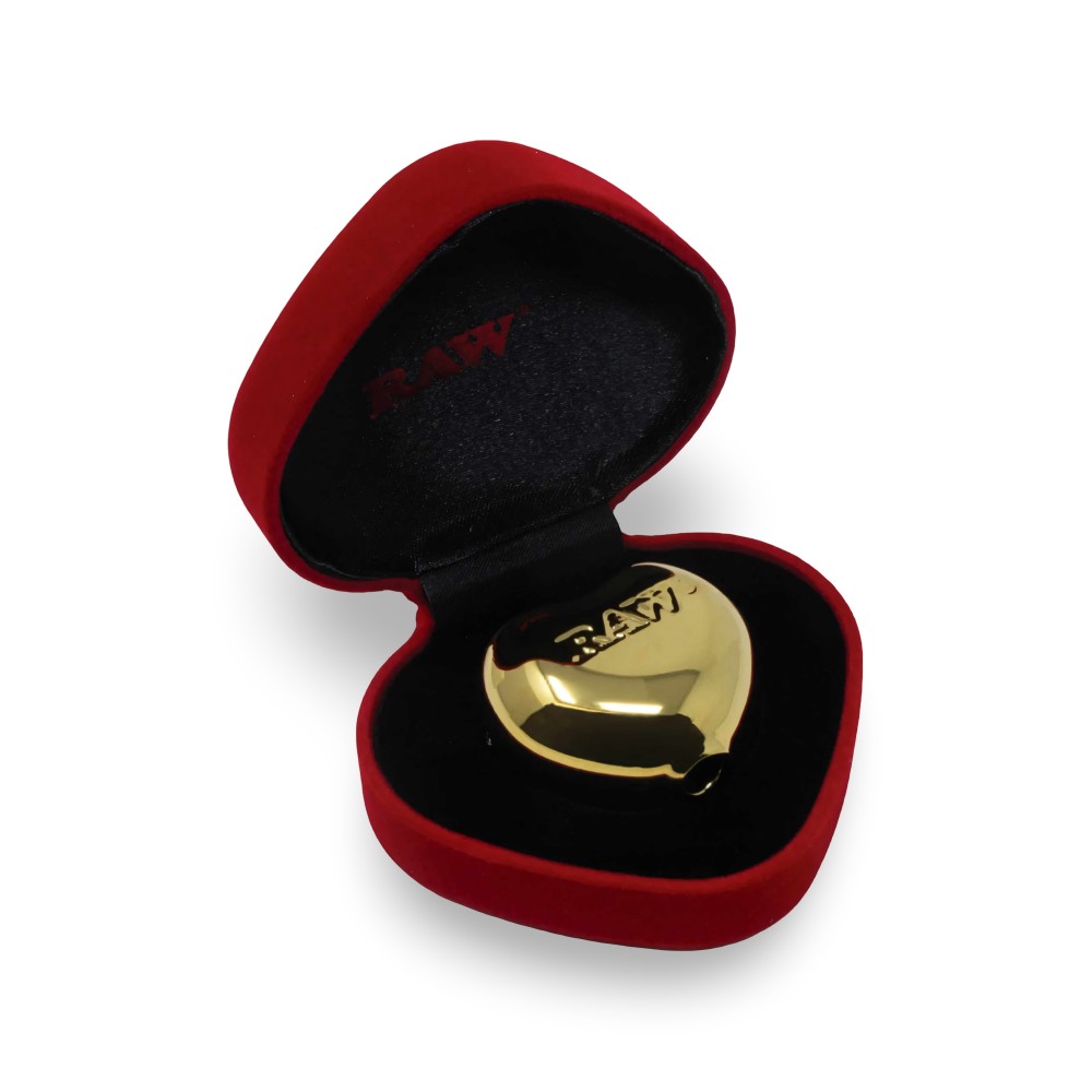 RAW Cuore di vetro Portacono Oro Edizione limitata RAW Filtri (carbone attivo, cartone, cellulosa e altri)