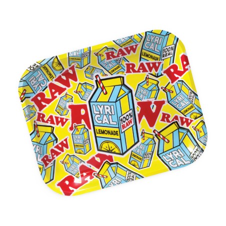 Vassoio Rolling RAW x Lyrical Lemonade "Logo Collage" Grande (Edizione limitata) RAW Vassoio di rotolamento