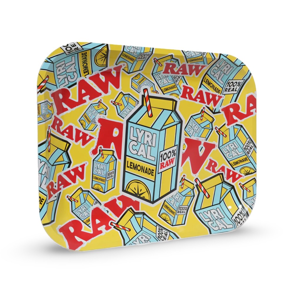 Rolling tray RAW x Lyrical Lemonade "Logo Collage" Large (Limited Edition) RAW Rolling tray