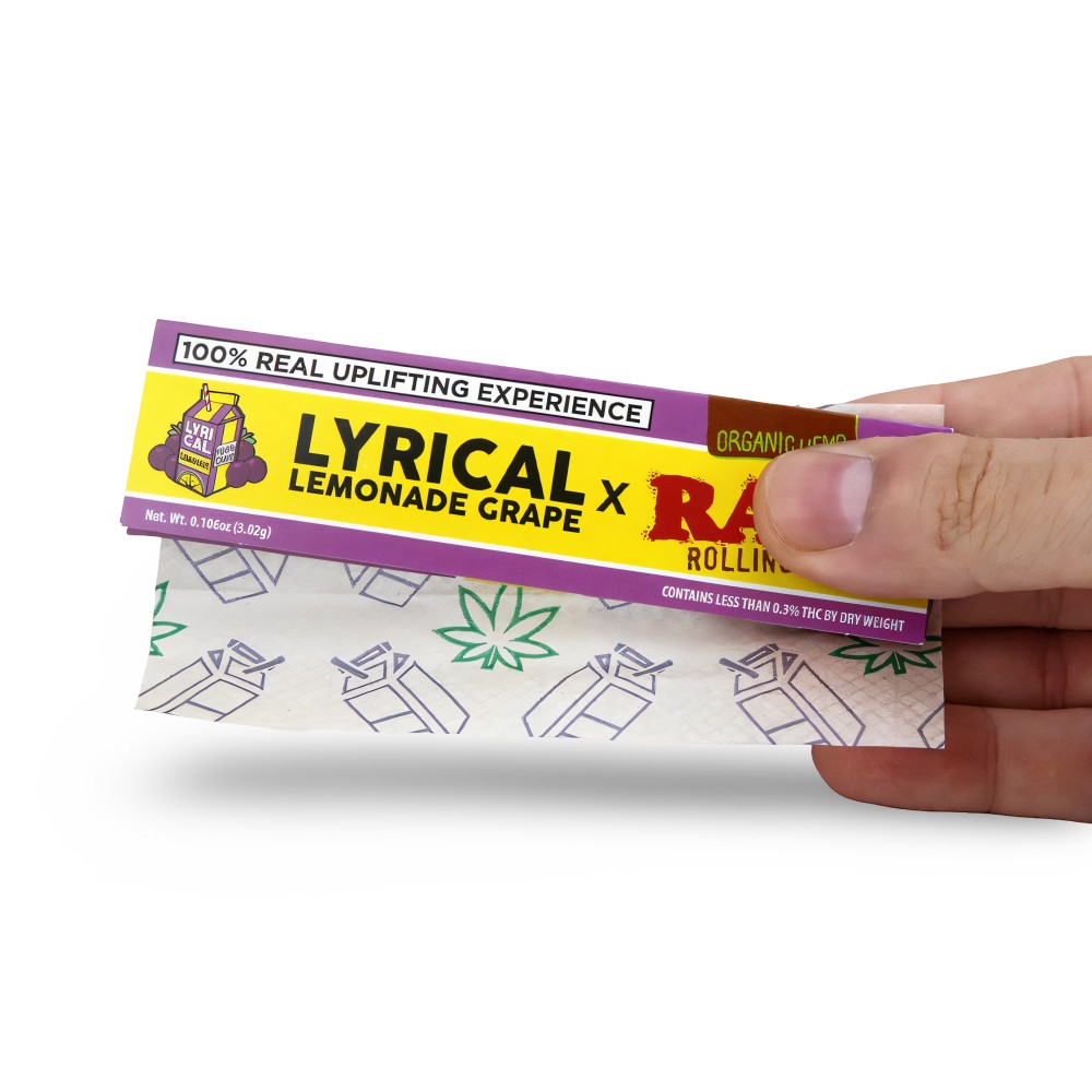 Feuilles à rouler RAW x Lyrical Lemonade King Size Wide Grape RAW Accessoires fumeurs