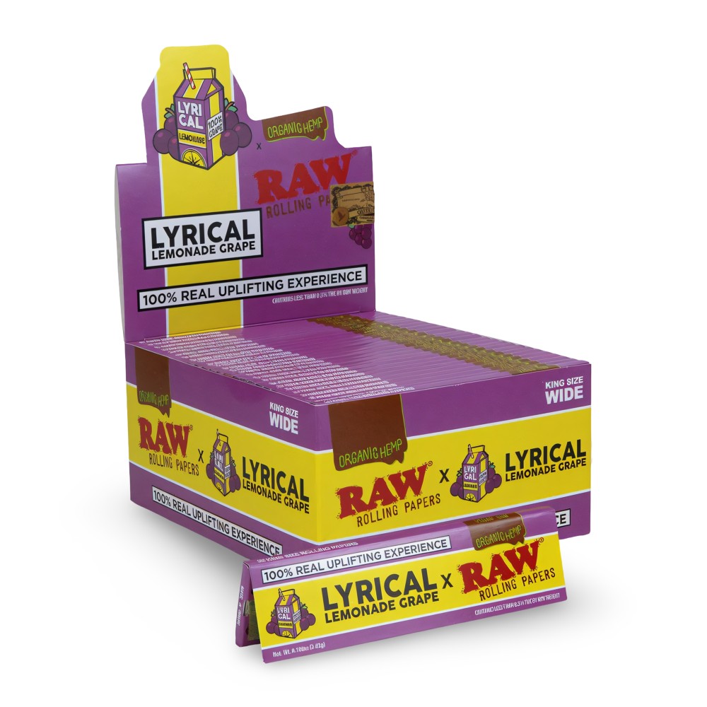 Rolling Papers RAW x Lyrical Lemonade King Size Wide Grape RAW Raucherzubehör