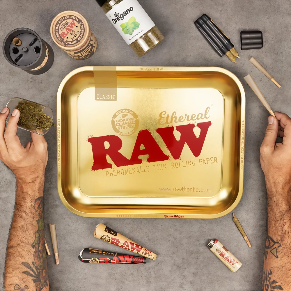 Rolling tray RAW Ethereal Large (Limited Edition) RAW Rolling tray