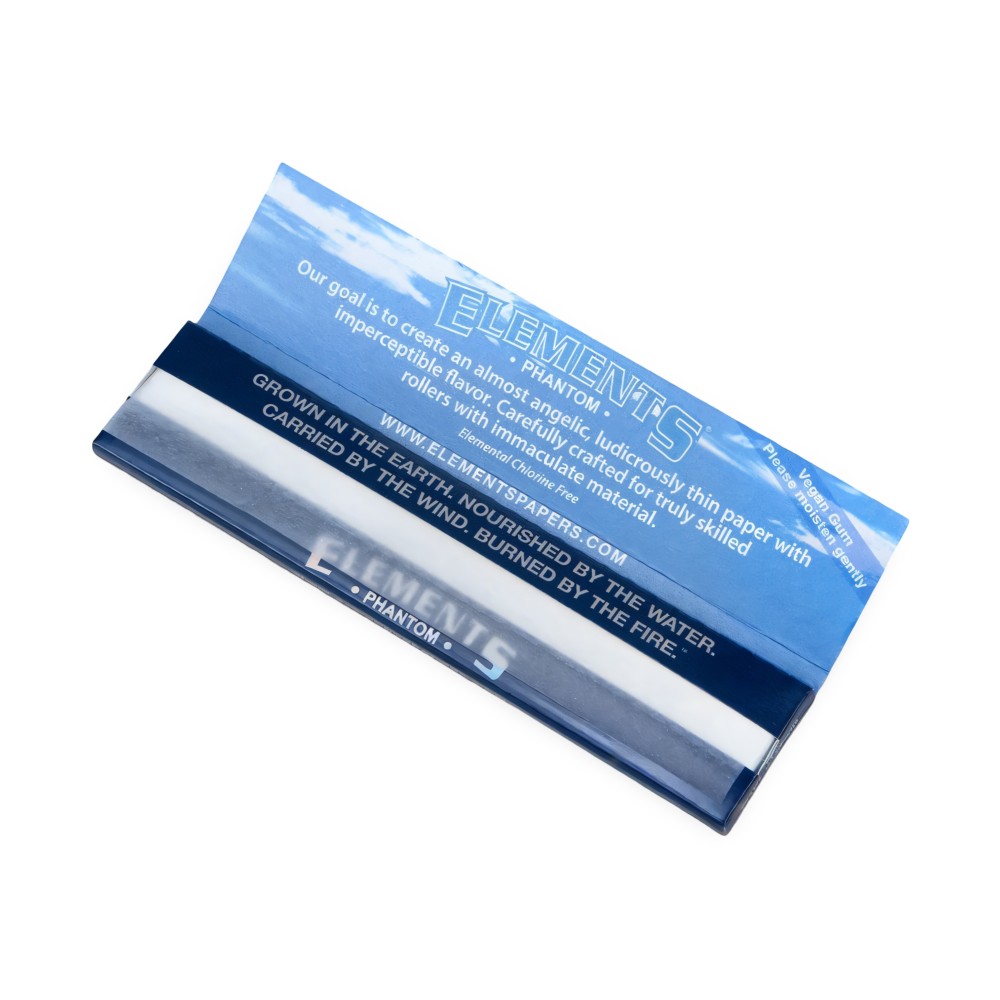 Elements Phantom King Size Slim rolling papers Elements Papers Prodotti