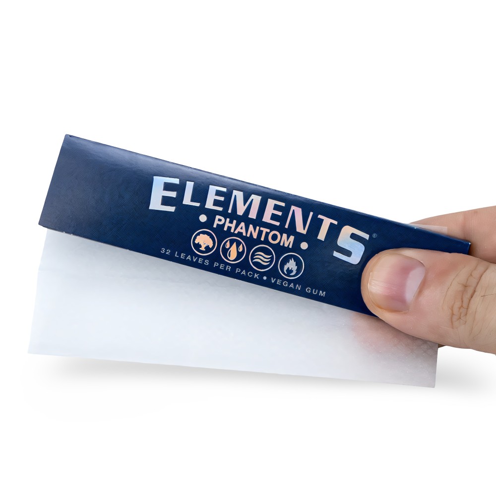 10X Feuilles à rouler Elements Phantom King Size Slim Elements Papers Produits